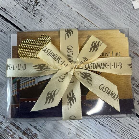 Disney Cruise Line Surprise Gift Set Stationary Pens Postcards Luggage Tags - Picture 3 of 10